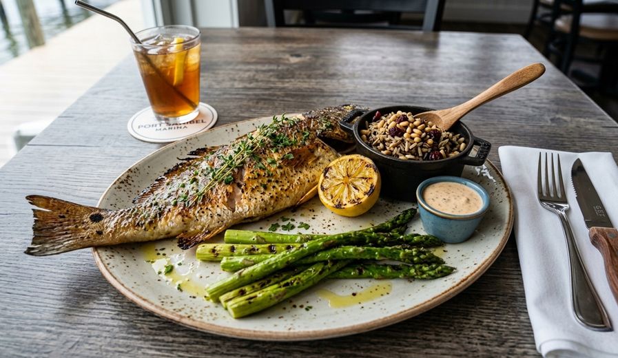 grilled-redfish-dish-port-sanibel-marina