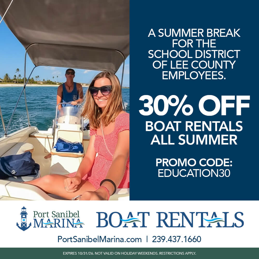 port-sanibel-marina-lee-country-employee-distric-boat-rental-special